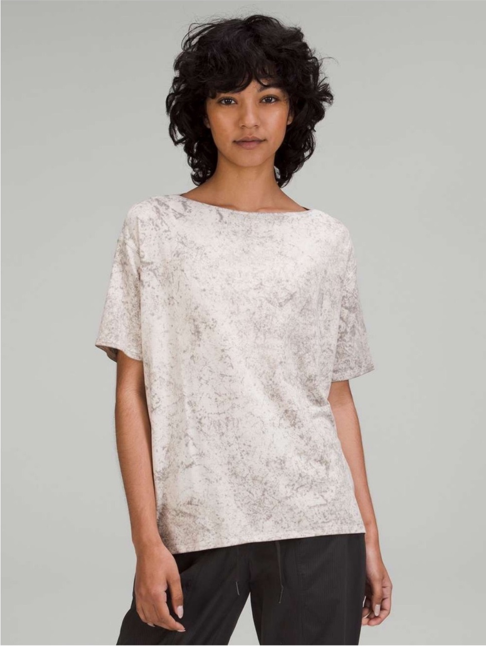 Lululemon Back in Action Short Sleeve T-Shirt *Vitasea Cirrus Wash White Size 8